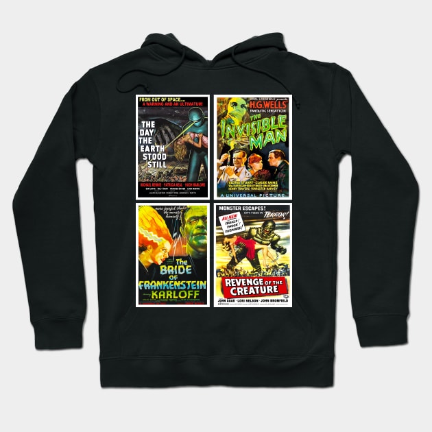 Vintage Horror Movies Collection #2 Hoodie by RockettGraph1cs